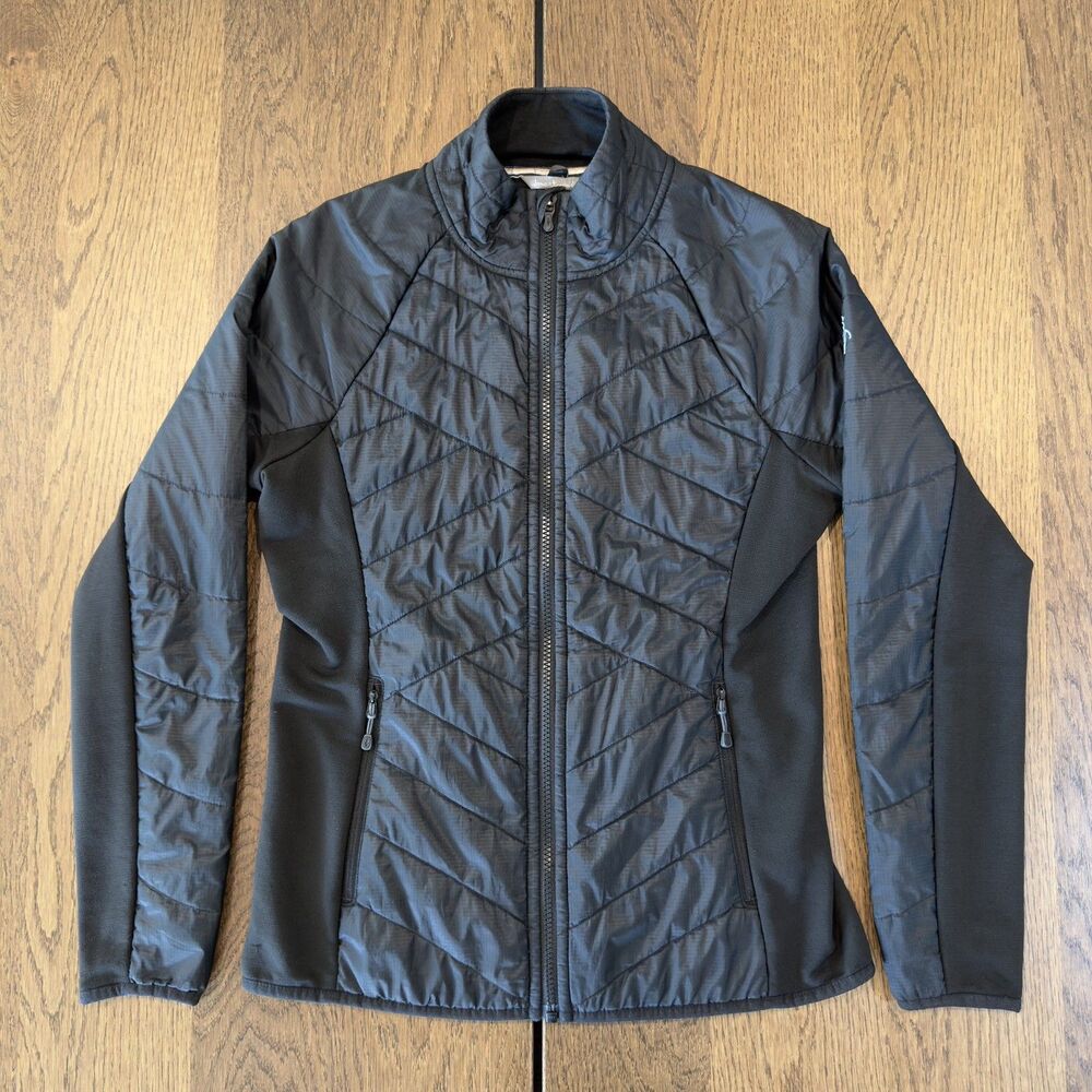 Smartwool Double Corbet 120 Jacket Womens Sz S Black Insulated Merino Full Zip